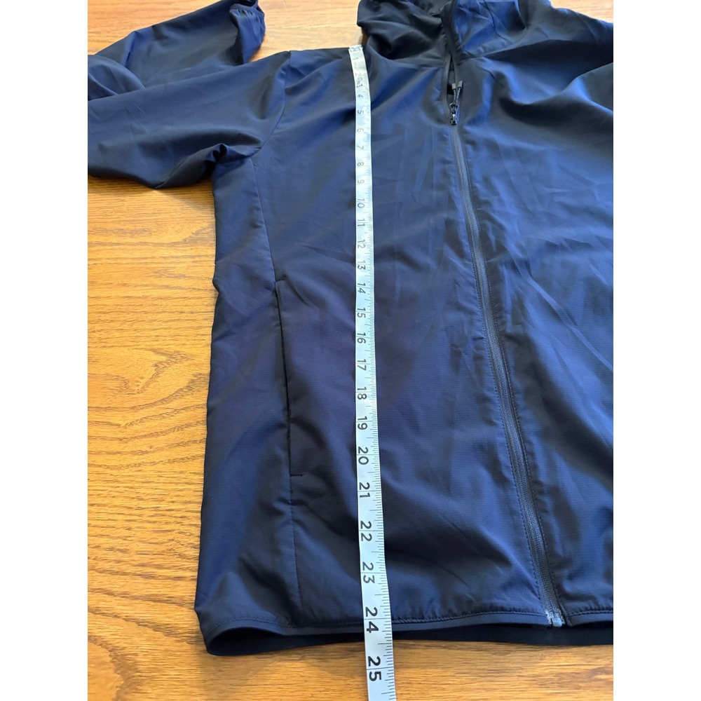 Uniqlo Mens Pocketable Parka Black Lightweight Hooded Windbreaker Jacket S - Picture 6 of 8